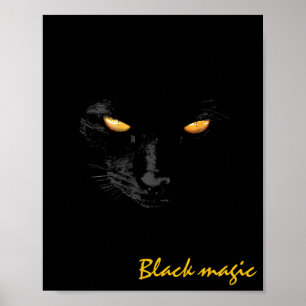 Affiche Black Cat Magic funny customizable