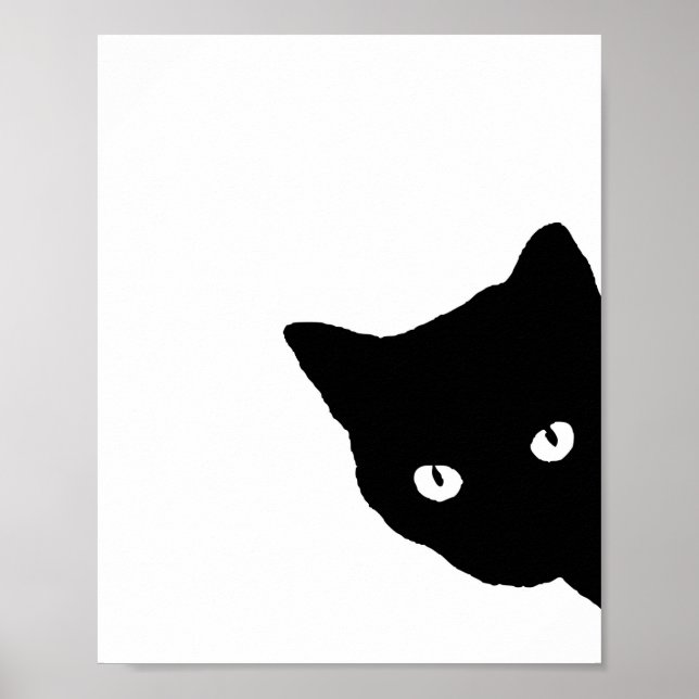 Affiche Black Chat Sens Blanc (Devant)