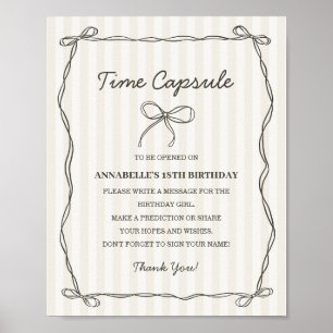 Affiche Black Coquette Bow Temps Capsule Anniversaire Jeu