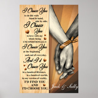 Affiche Black Couple Je Vous Choisis