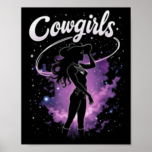 Affiche Black Cowgirl Western Rodeo Melanin Histoire noire