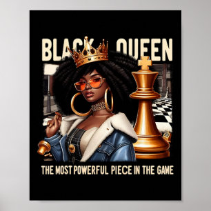 Affiche Black Culture Black Queen Chess