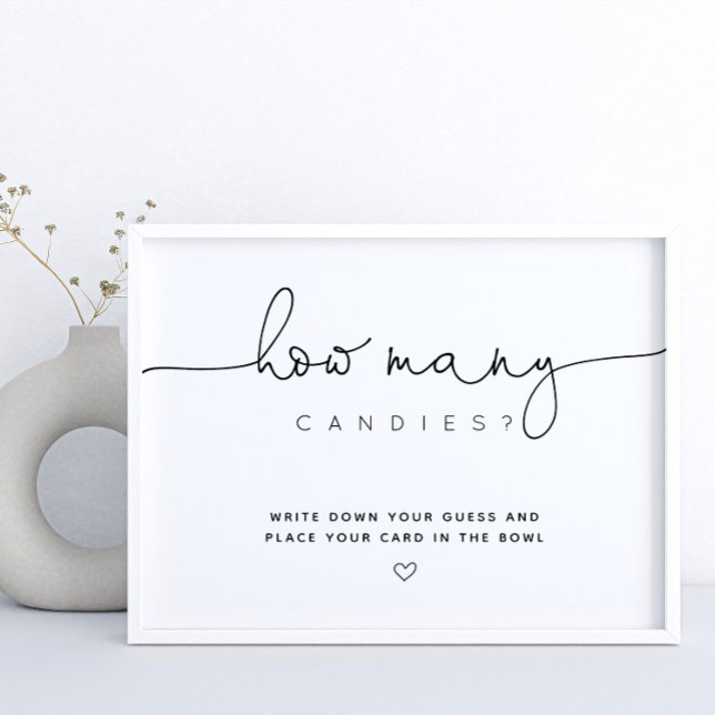 Affiche Black Devis Combien de Baby shower de script de bo (Créateur téléchargé)