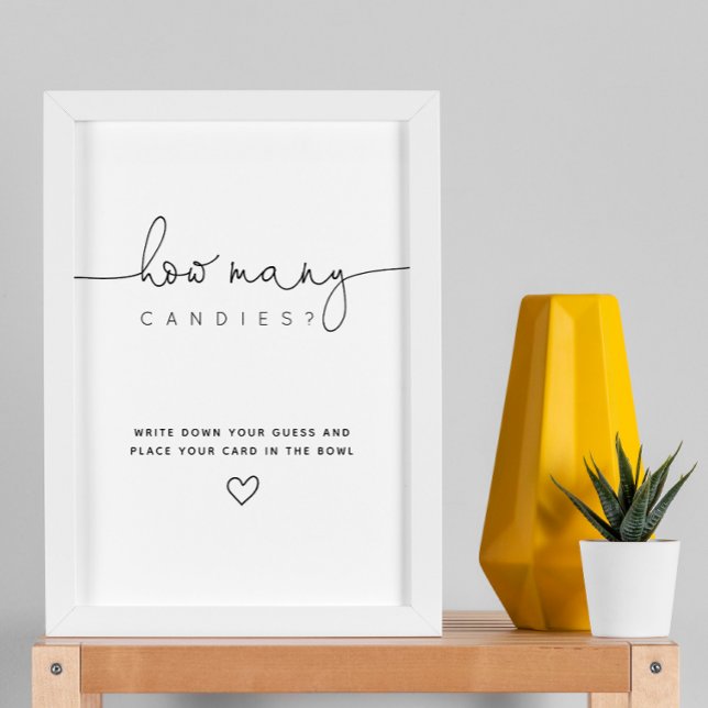 Affiche Black Devis Combien de Baby shower de script de bo (Créateur téléchargé)