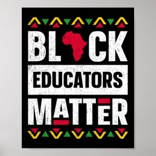 Affiche Black Educators Problacher Enseignant Black Histor
