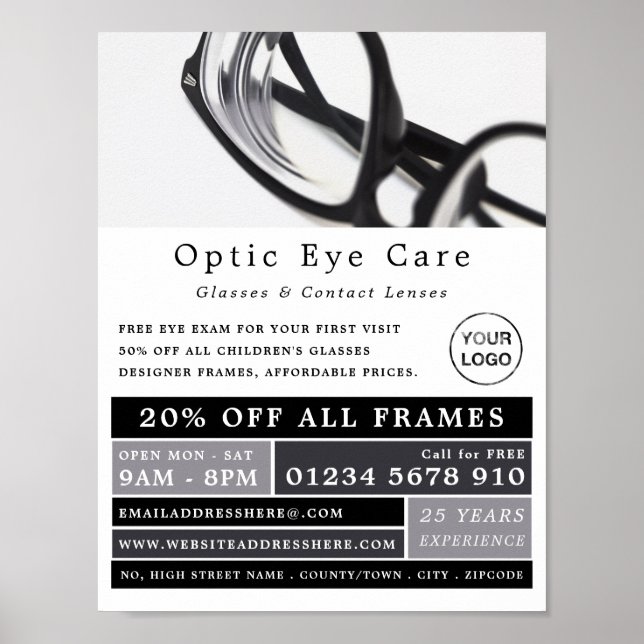 Affiche Black Frames, Opticien, Praticien Technique (Devant)
