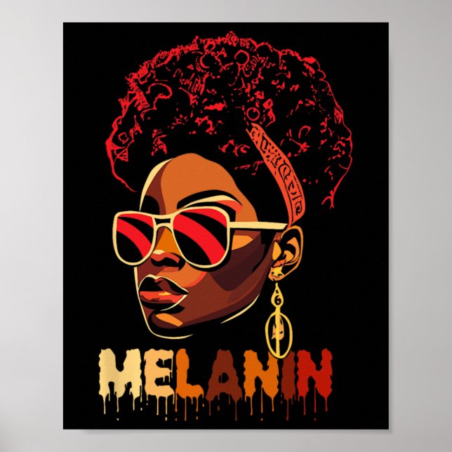 Affiche Black Freedom Junetdix Black Pride Melanin Queen (Devant)