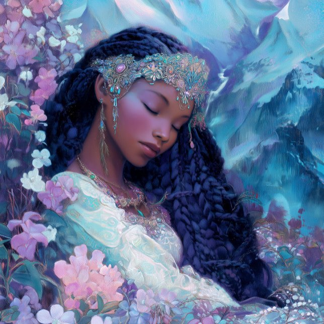 Affiche Black Girl Black Queen Fantasy Art Goddess (Créateur téléchargé)