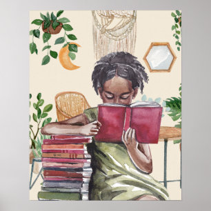 Affiche Black Girls Love Reading