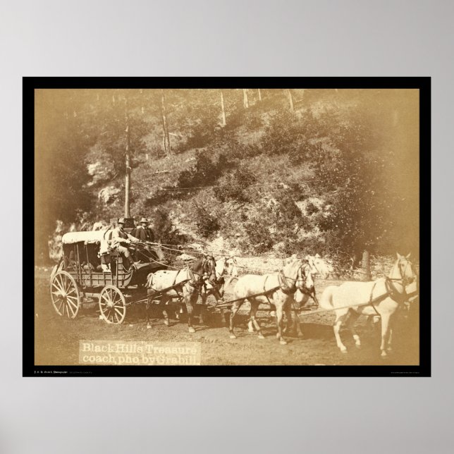 Affiche Black Hills, Treasure Coach SD 1887 (Devant)