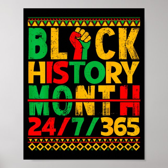 Affiche Black History Is American History African Men Wome (Devant)