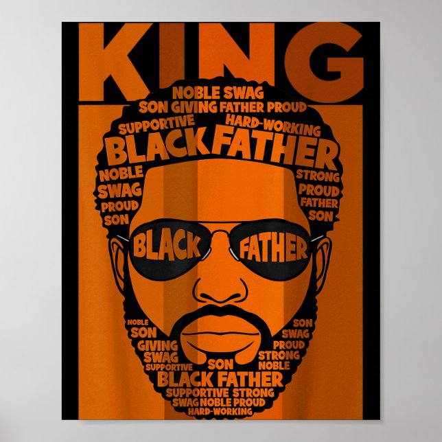 Affiche Black History King Father Melanin African American (Devant)