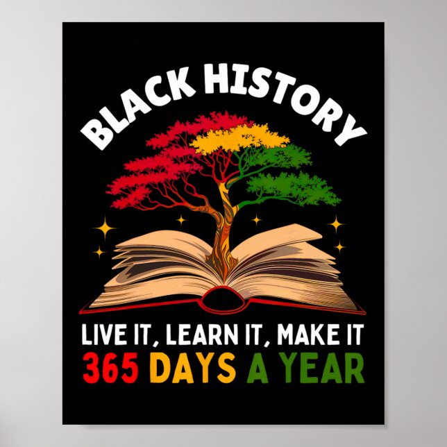 Affiche Black History Mois Live It Apprenez-Le Faire 365 D (Devant)