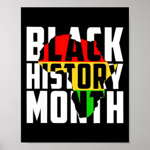 Affiche Black History Mois Vintage Melanin Pride Africaine