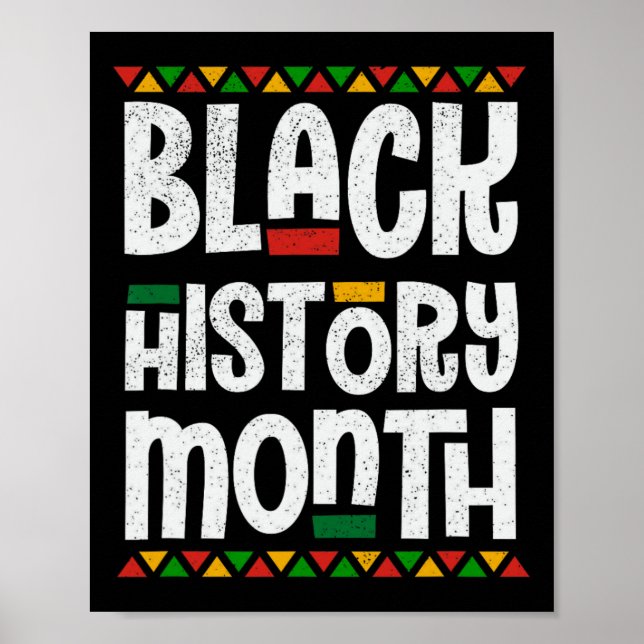 Affiche Black History Month African American Melanin Pride (Devant)