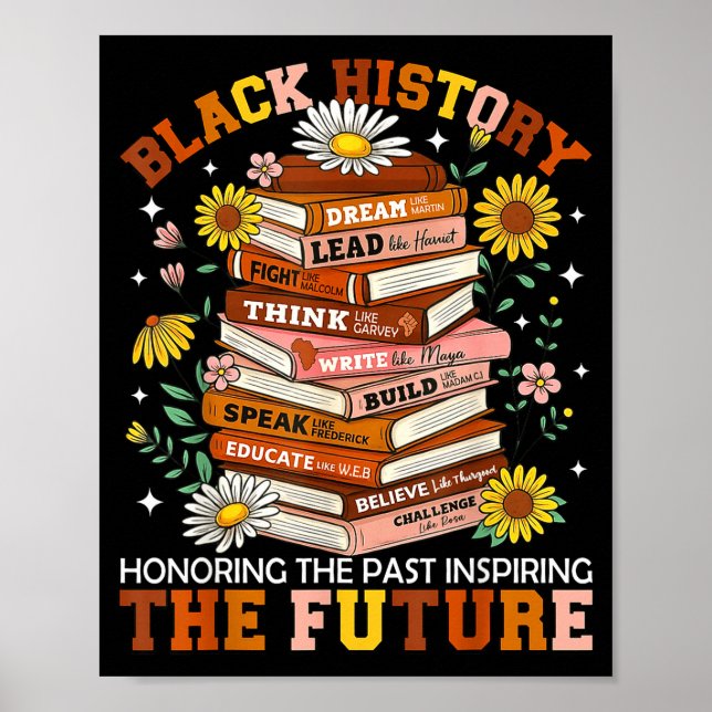 Affiche Black History Month Black Leaders African American (Devant)