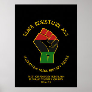 Affiche BLACK HISTORY MONTH Resistance 2023