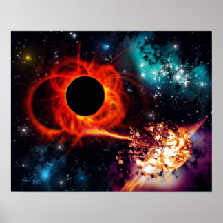Affiche Black Hole Feeding (20 x 16)