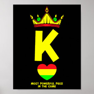 Affiche Black King La Pièce La Plus Puissante Dans Le Jeu
