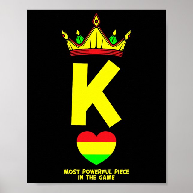 Affiche Black King La Pièce La Plus Puissante Dans Le Jeu  (Devant)