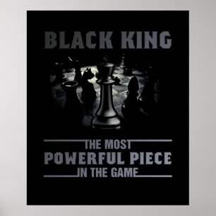Affiche Black King la pièce la plus puissante du jeu