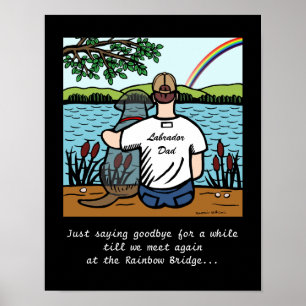 Affiche Black Labrador Angel et papa 1