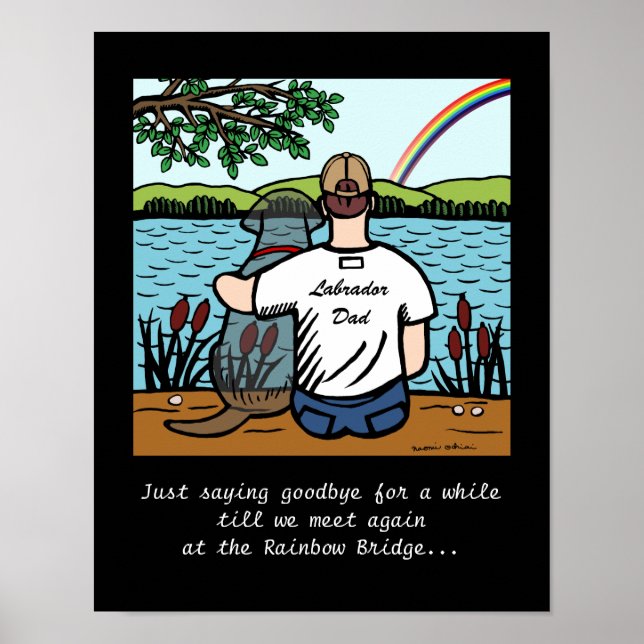 Affiche Black Labrador Angel et papa 1 (Devant)