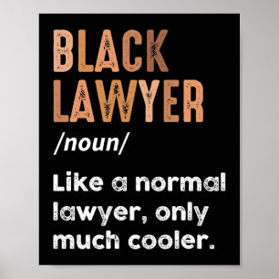 Affiche Black Lawyer Definition Avocats afro-américains