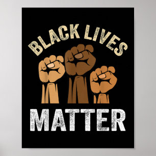 Affiche Black Lives Blm Black Black Habilitation Enfants H