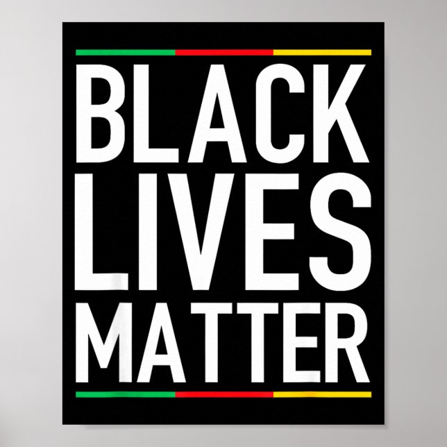 Affiche Black Lives Blm Human Rights Black History Month  (Devant)