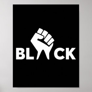 Affiche Black Lives Matt Black Avec Main