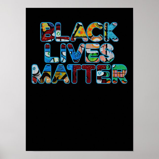 Affiche Black Lives Matt Graffiti Egalité Empower (Devant)