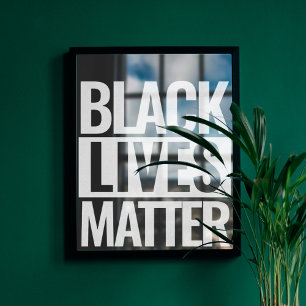 Affiche Black Lives Matt Personnalisé