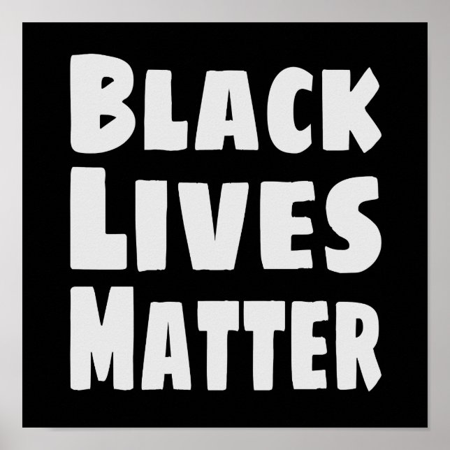 Affiche Black Lives Matter BLM (Devant)