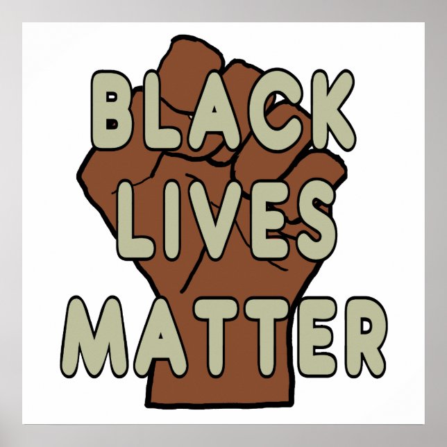 Affiche Black Lives Matter BLM (Devant)