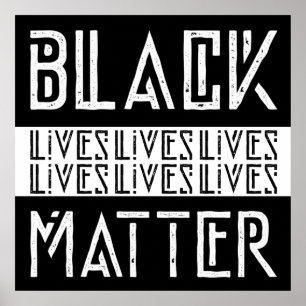 Affiche Black Lives Matter BLM