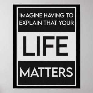 Affiche Black Lives Problem Blm Resist - Engagez-Vous Dans