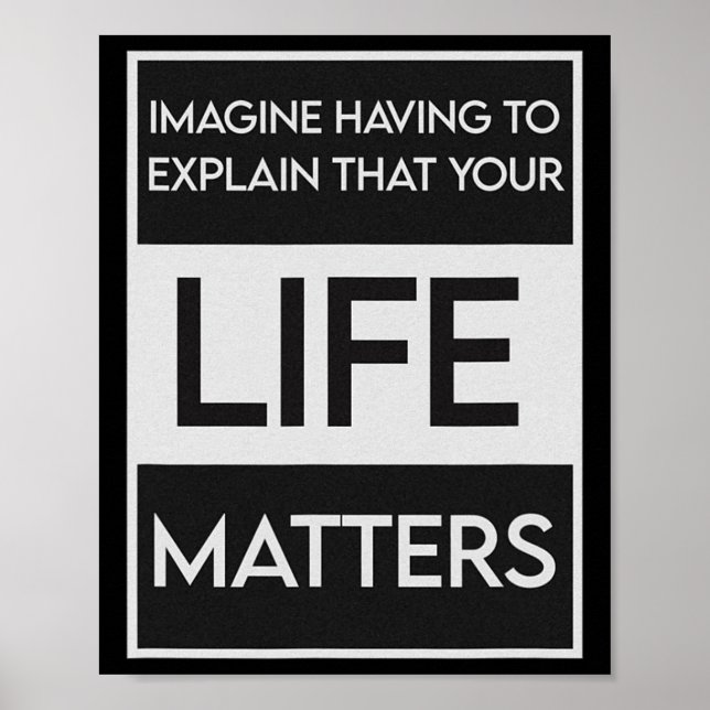 Affiche Black Lives Problem Blm Resist - Engagez-Vous Dans (Devant)