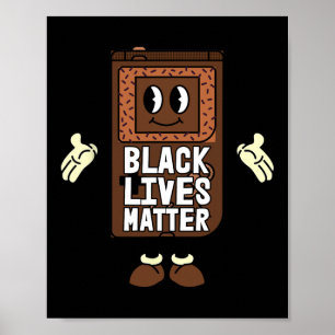 Affiche Black Lives Problem Vidéo-jeu Black History Gamin