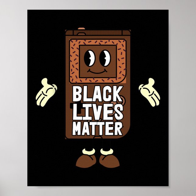 Affiche Black Lives Problem Vidéo-jeu Black History Gamin (Devant)