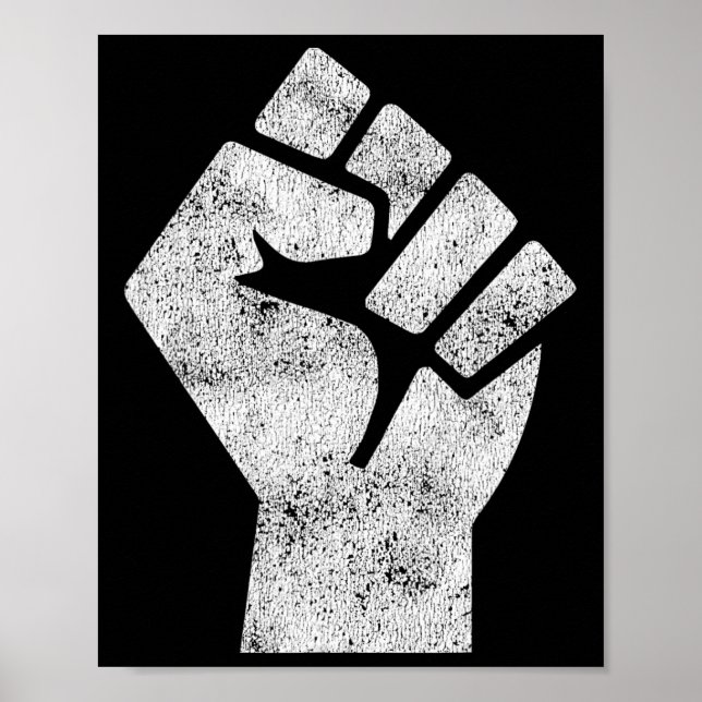 Affiche Black Lives Problème Premier Justice Sociale Black (Devant)