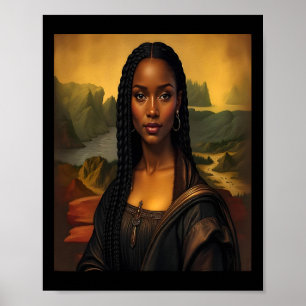 Affiche Black Mona Lisa Black History African Queen 1
