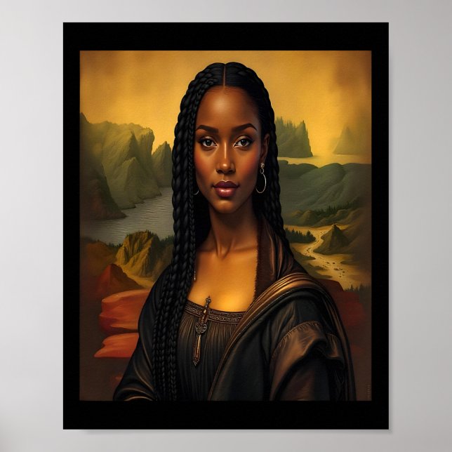 Affiche Black Mona Lisa Black History African Queen 1 (Devant)