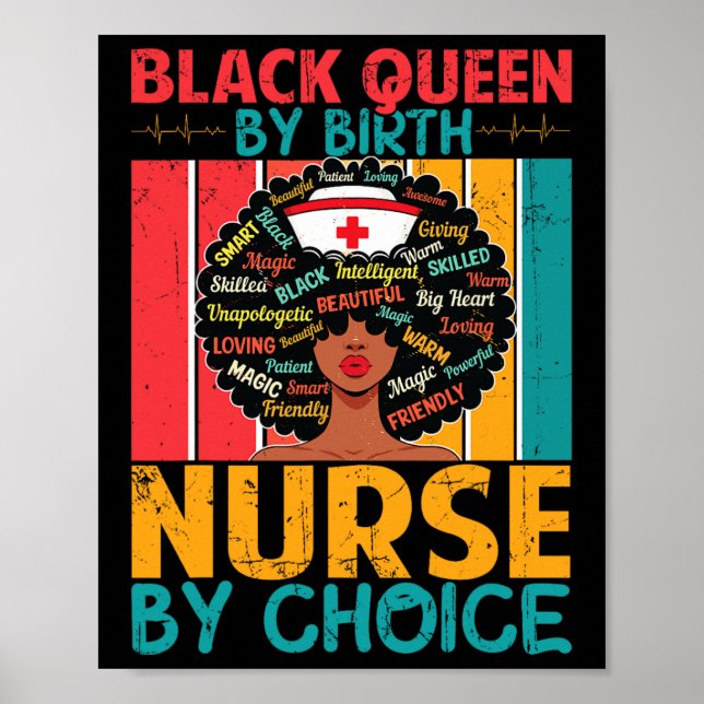 Affiche Black Nurse Sophistiqué Et Gorgeous Melanin Son (Devant)