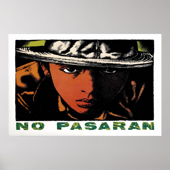 Affiche Black Panther des années 1970 - No Pasaran (Devant)