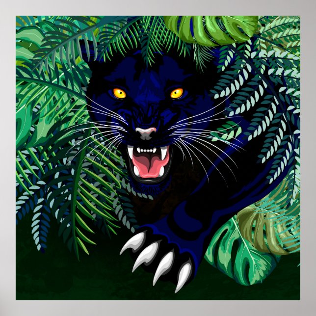 Affiche Black Panther Spirit of the Jungle (Devant)