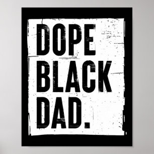 Affiche Black Papa Nouveau Papa Fête des pères Cadeau Afri