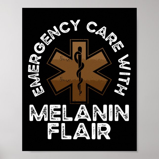 Affiche Black Paramedic African American Ems Emt Black Son (Devant)