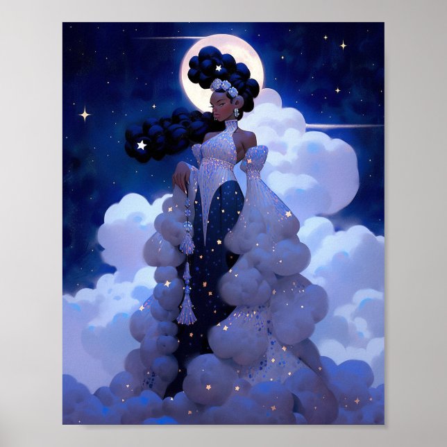 Affiche Black Princess Imaginaire Art (Devant)