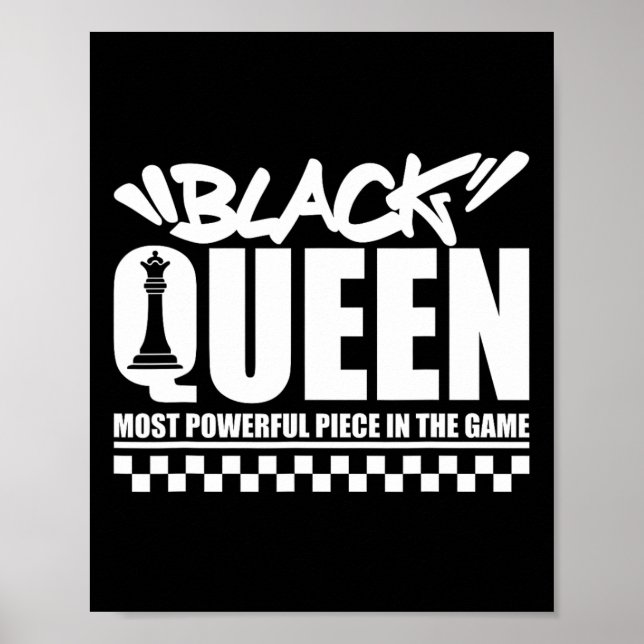 Affiche Black Queen Les échecs les plus puissants Africain (Devant)